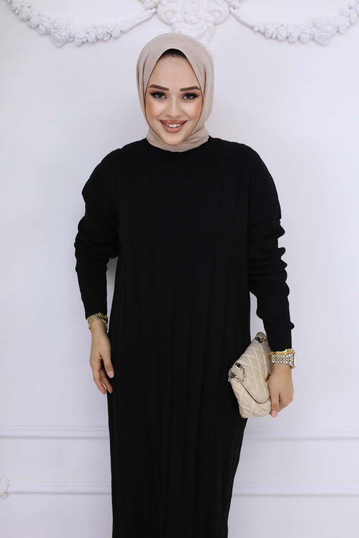 BNG Women Ribbed Knit Dress Black 6081 - Rheda-Wiedenbrück