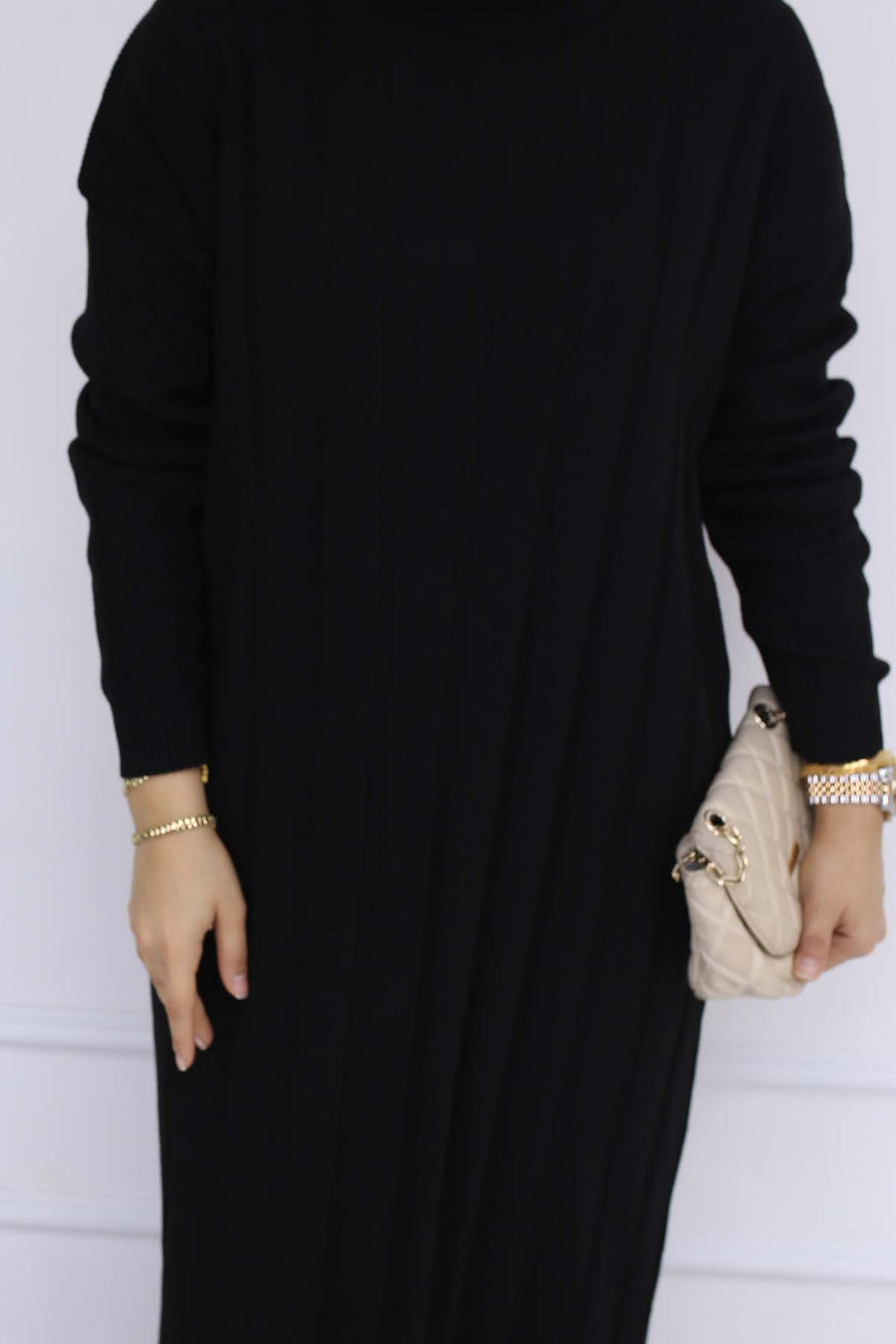 BNG Women Ribbed Knit Dress Black 6081 - Rheda-Wiedenbrück