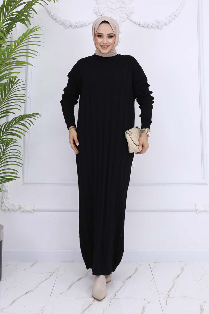 BNG Women Ribbed Knit Dress Black 6081 - Rheda-Wiedenbrück