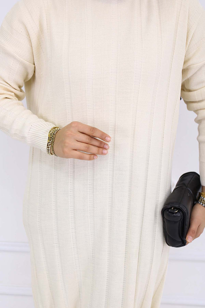 BNG Women Ribbed Knit Dress Stone Color 6081 - Santo Tirso