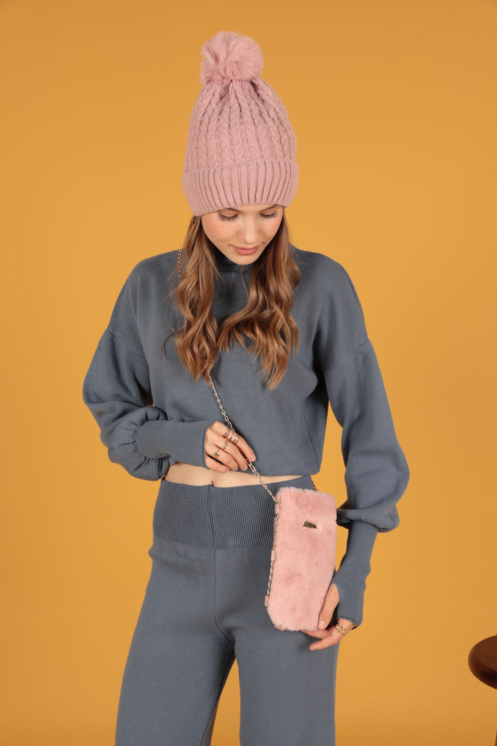 KKT Plush Women's Snap Crossbody Bag-Light Pink - Výronas