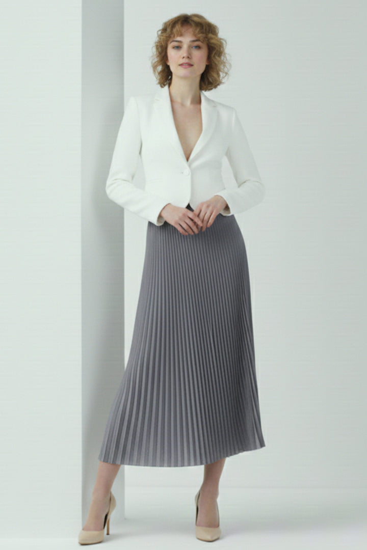 BNG Women Piliseli Etek 4560 Antrasit - Vineyard