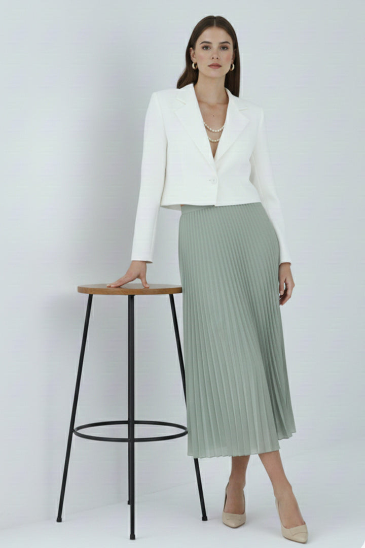 BNG Women Skirt with Pleats 4560 Green Apple - Reynoldsburg