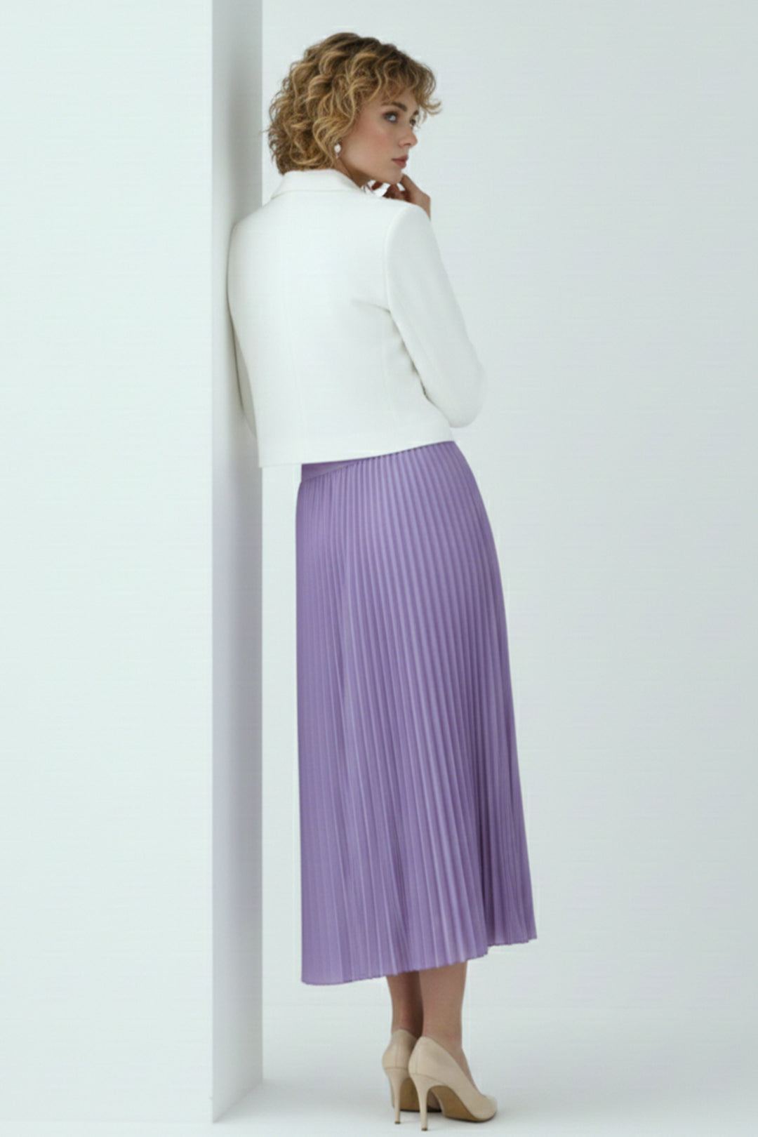 BNG Women Piliseli Etek 4560 Lila - San Clemente