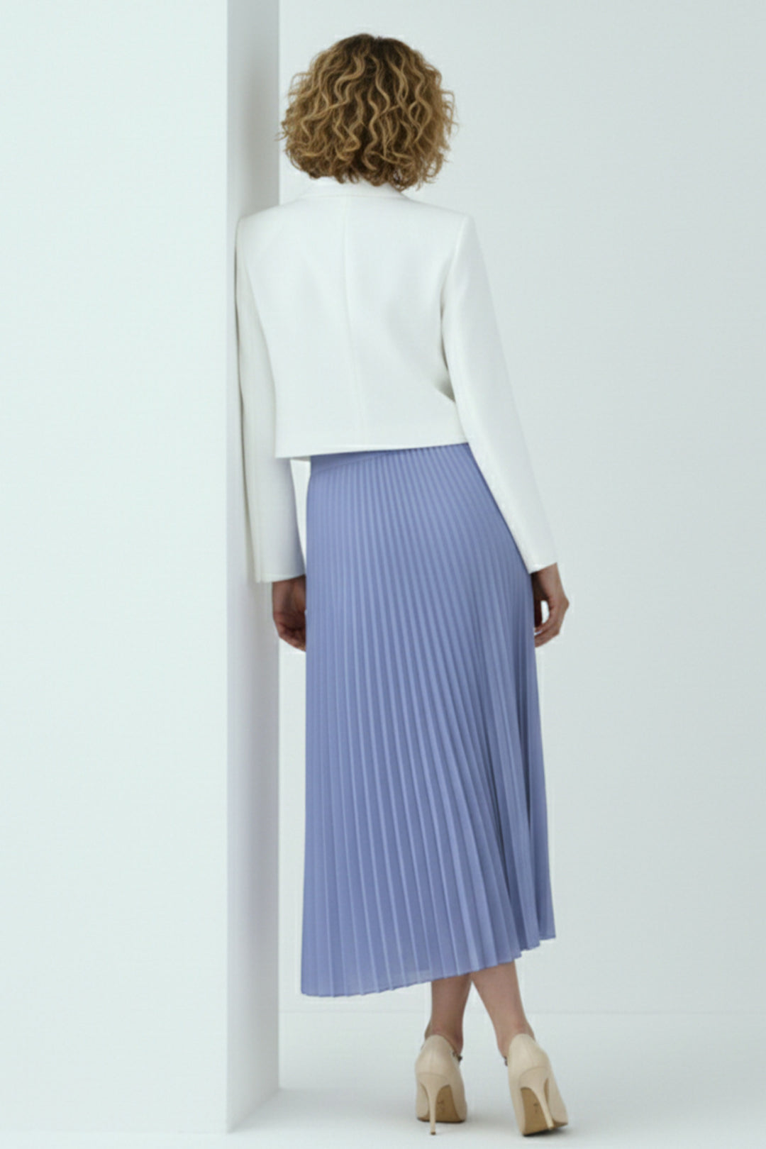 BNG Women Piliseli Etek 4560 Mavi - Greenville