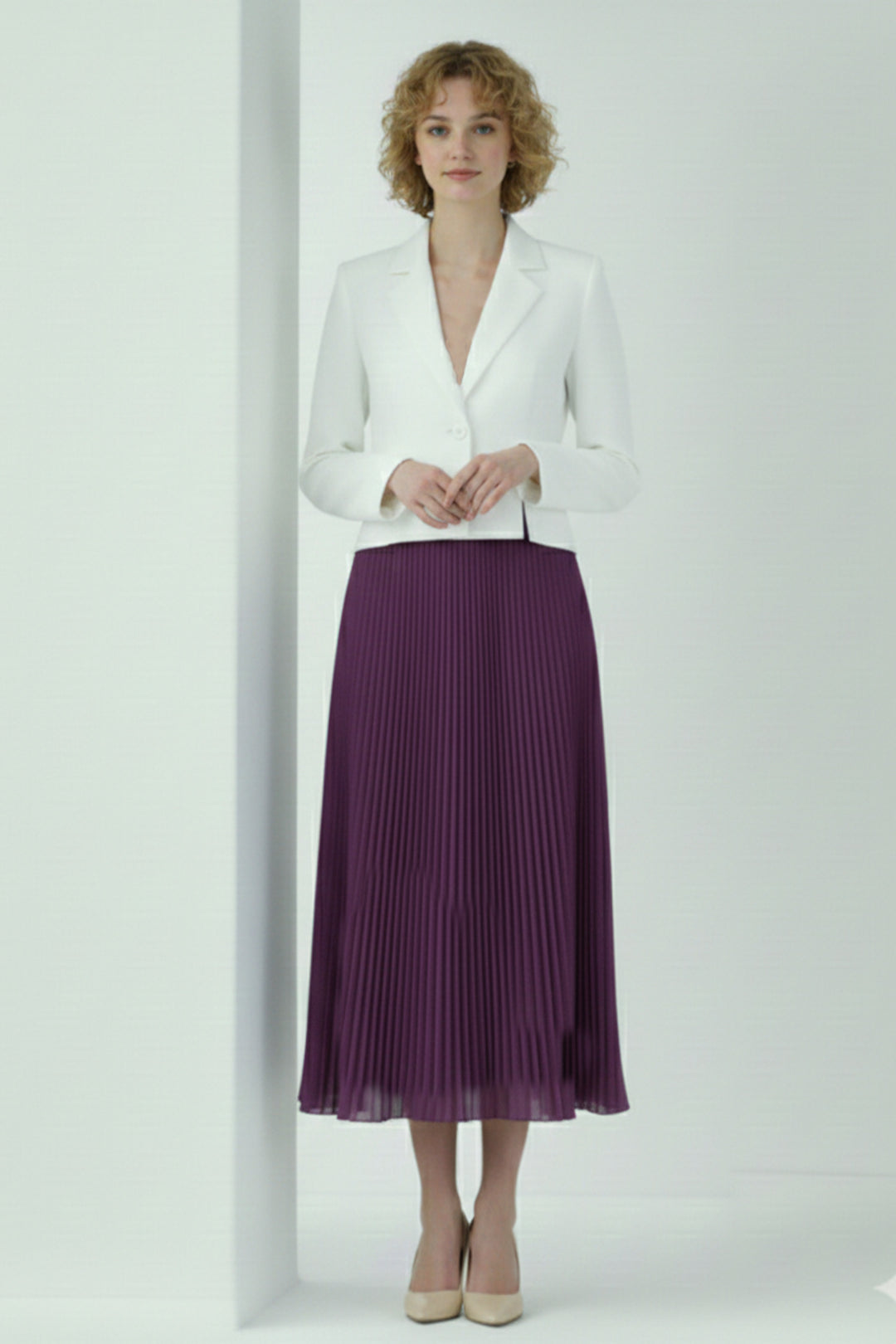 BNG Women Pleated Skirt 4560 Purple - Corpus Christi