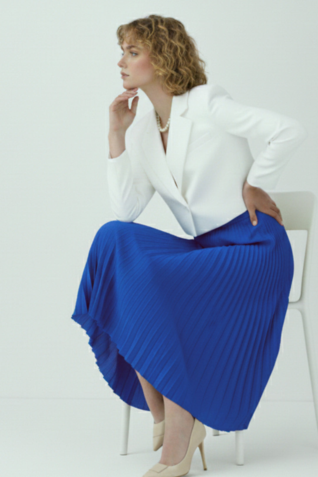 BNG Women Piliseli Etek 4560 Saks Mavisi - Frankenthal