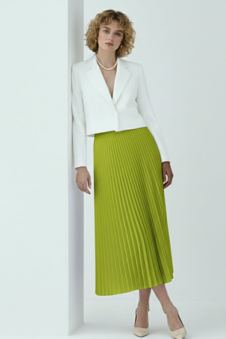 BNG Women Piliseli Etek 4560 Yağ Yeşili - Wagga Wagga