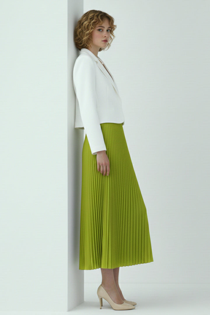 BNG Women Piliseli Etek 4560 Yağ Yeşili - Wagga Wagga