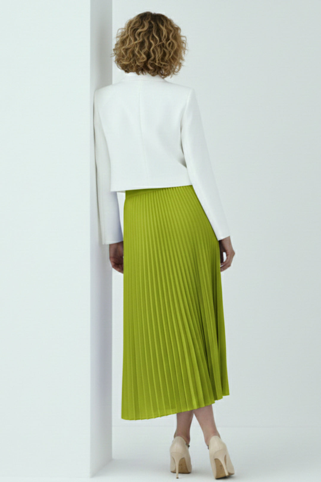 BNG Women Piliseli Etek 4560 Yağ Yeşili - Wagga Wagga