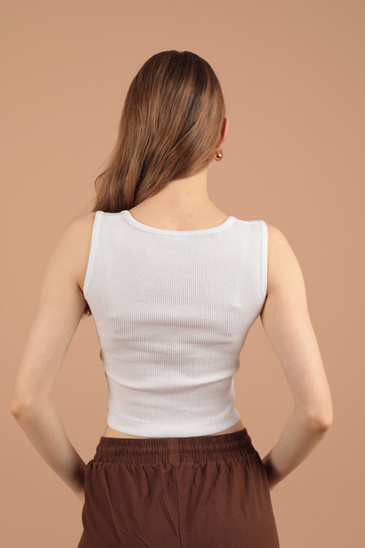 بلوزة نسائية من KKT مصنوعة من قماش Camisole-Ecru - Kendall