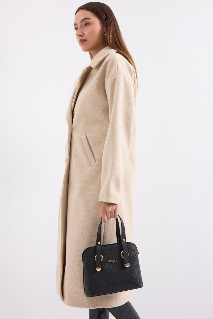 BGD Women Bright Shoulder Strap Bag - Black - Avondale