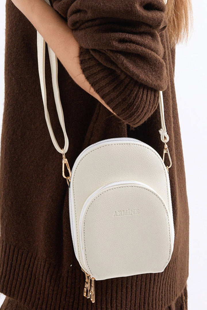 BGD Women Mini Crossbody Shoulder Bag - Ecru - Pisa
