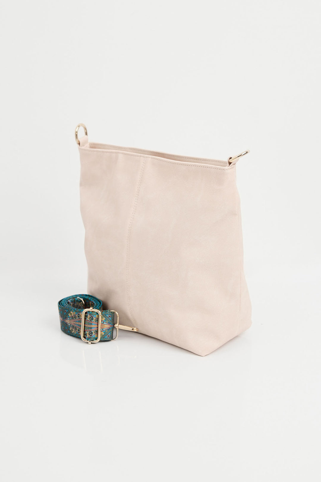 BGD Women Faux Leather Shoulder Bag - Cream - Avondale