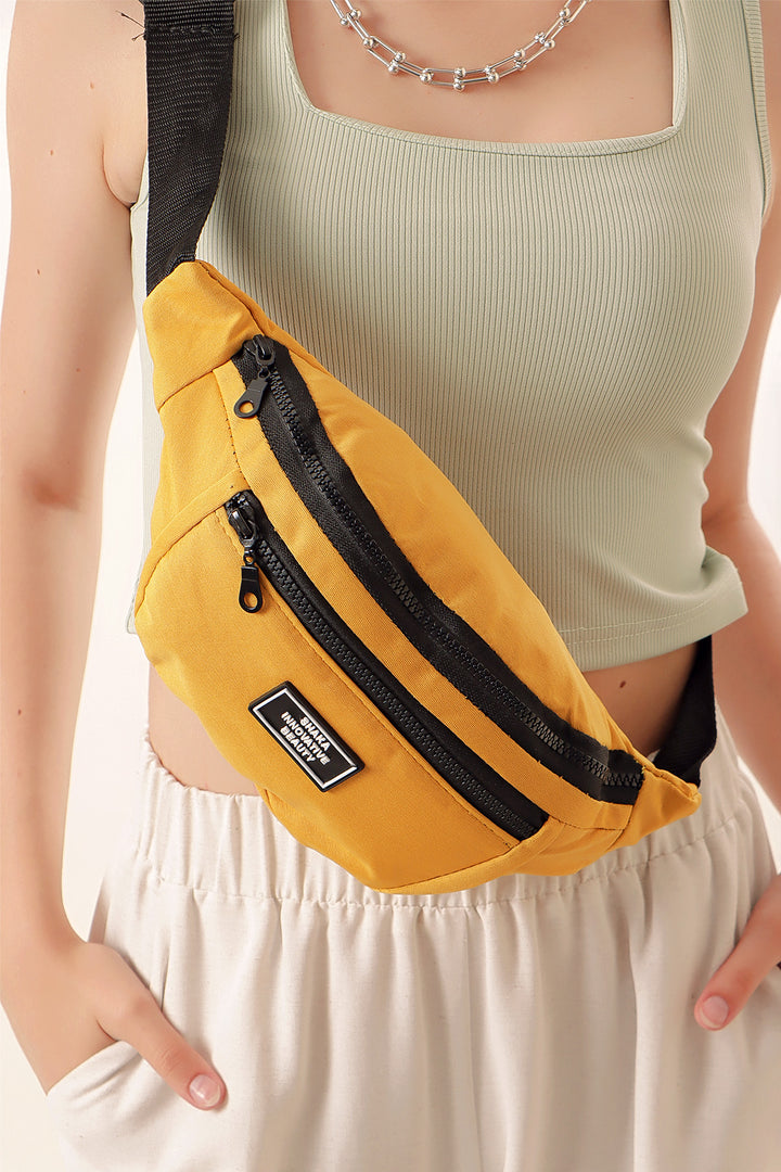 BGD Women Double Eyed Waist Bag - Yellow - Ingolstadt