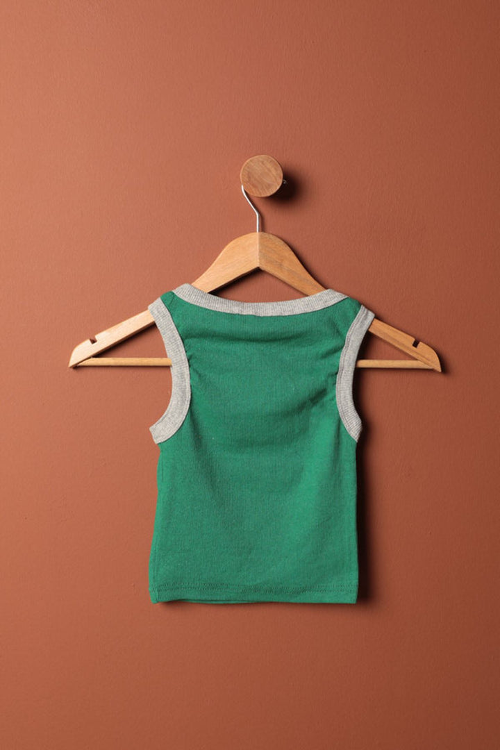 بلوزة نسائية من KKT مصنوعة من قماش Camisole وياقة رسن-أخضر - Le Havre