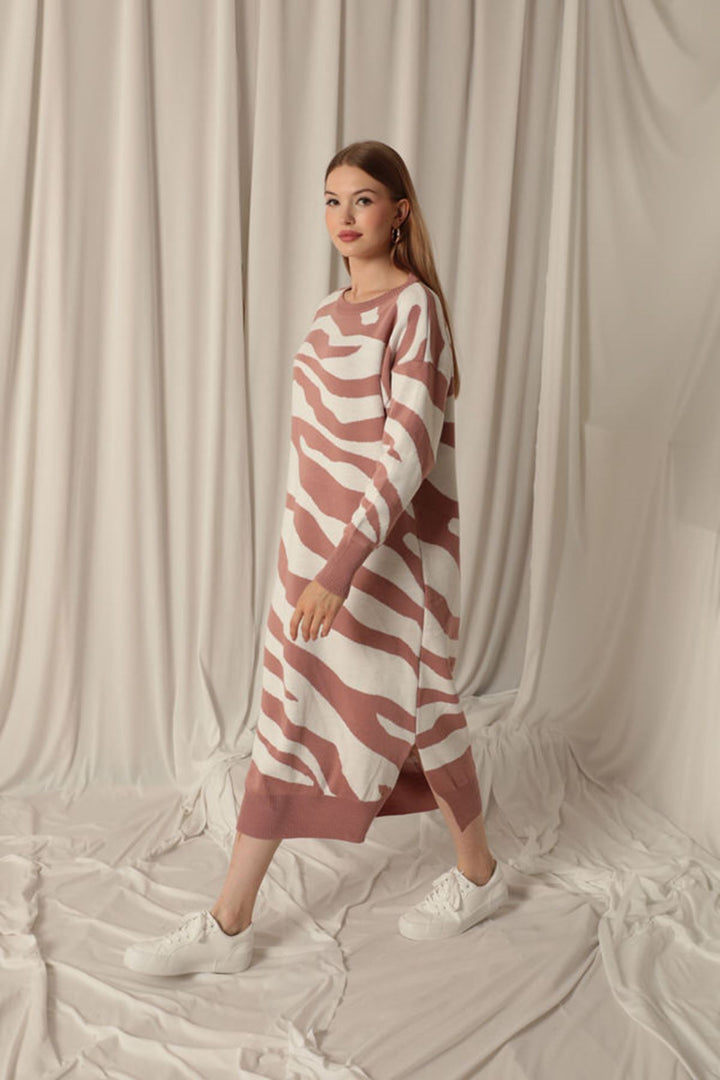 KKT Knitwear Fabric Maxi Dusty Rose Dress - Las Rozas de Madrid