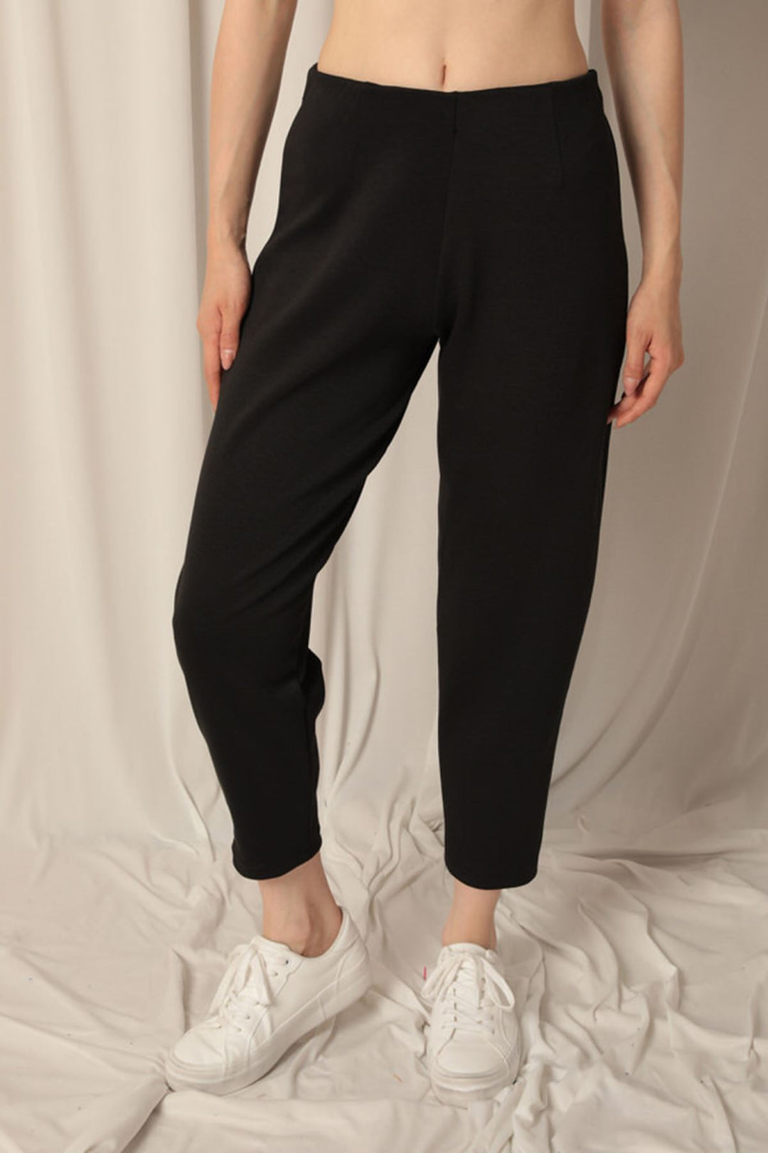 KKT Modal Fabric Shalwar Women Black Trousers - Linden