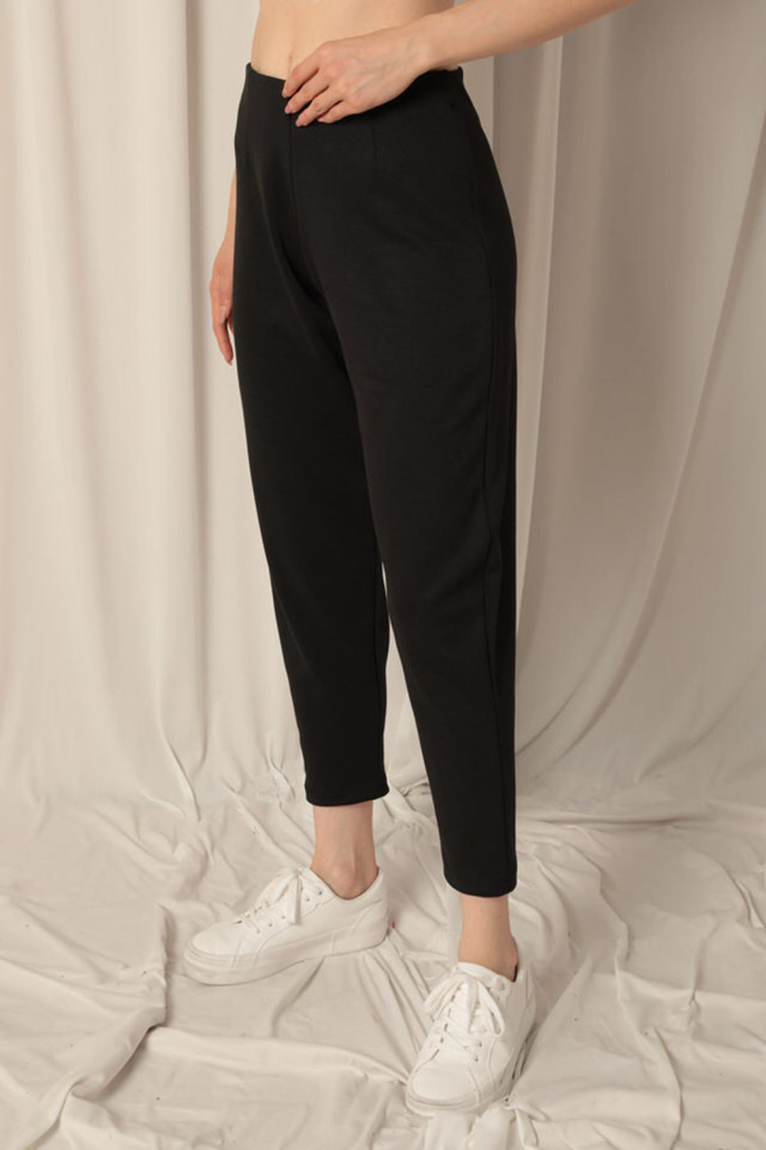 KKT Modal Fabric Shalwar Women Black Trousers - Linden