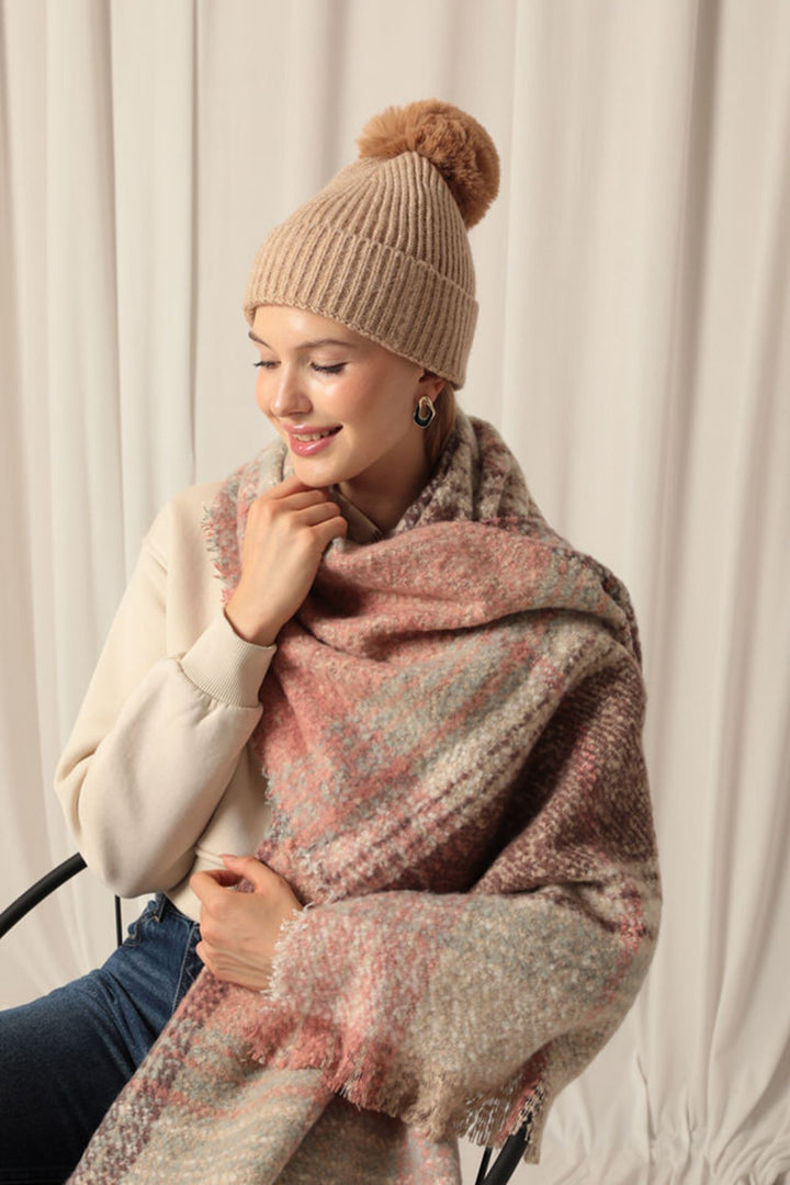 KKT Yumoş Plaid Boucle شال بودرة للنساء - Misterbianco