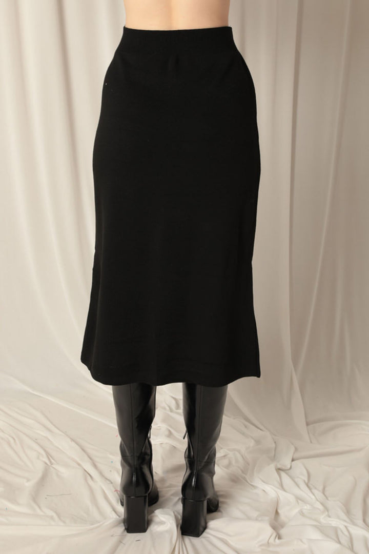 KKT Knitwear Fabric Women's Black/Ecru Suit - Caen