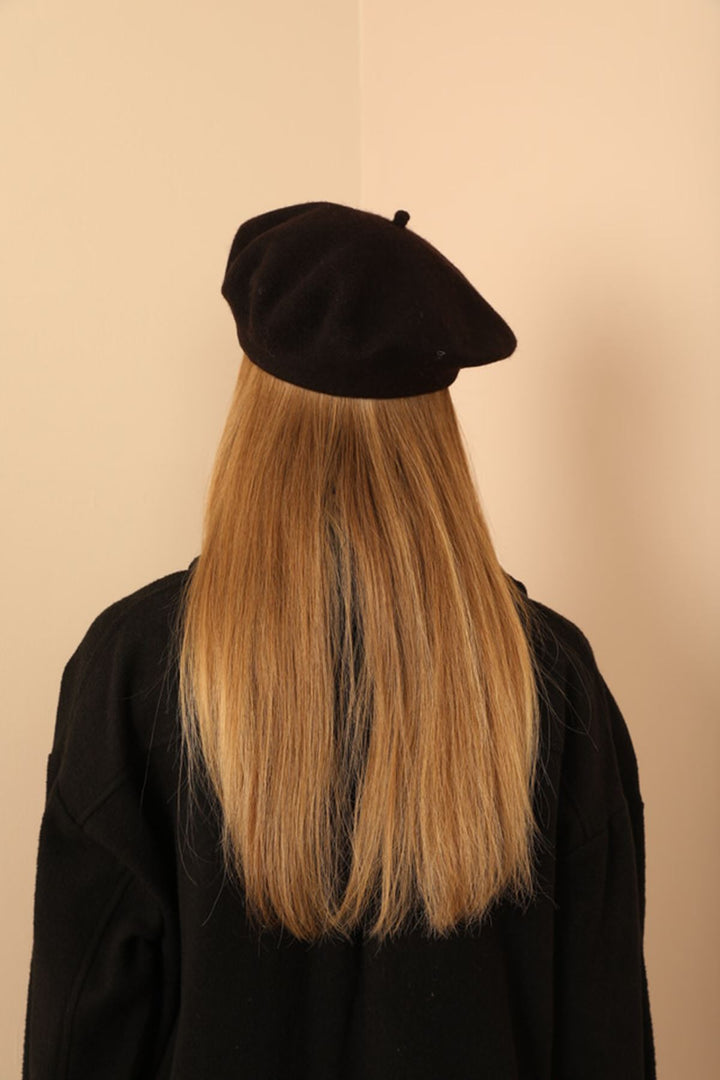 KKT Woolen Women Painter Black Beret - Cheektowaga