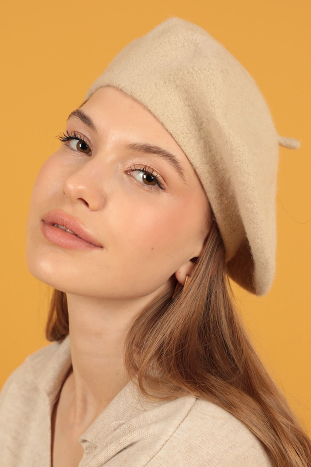 KKT Wool Painter Women's Ecru Beret - Santa Rosa