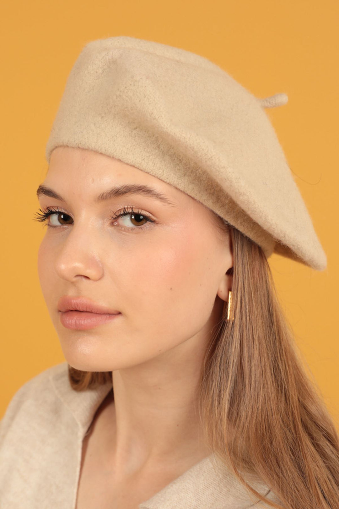 KKT Wool Painter Women's Ecru Beret - Santa Rosa