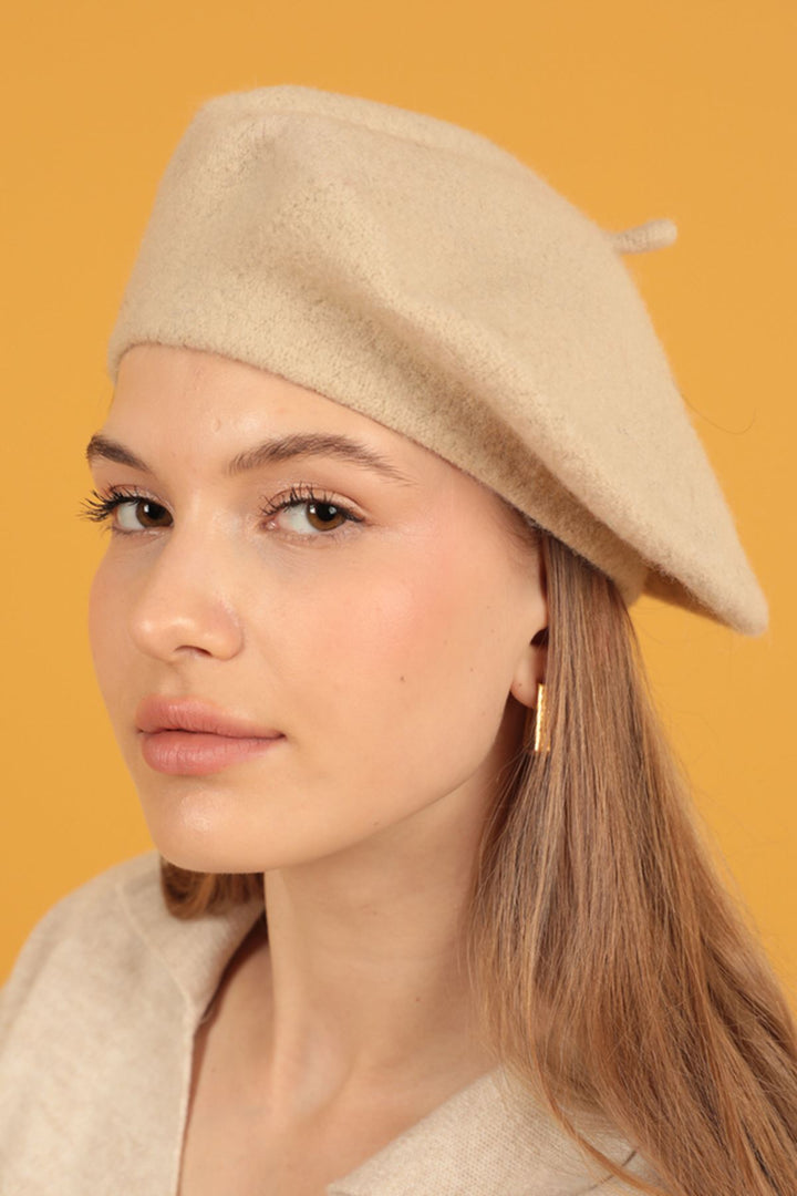 KKT Wool Painter Women's Ecru Beret - Santa Rosa