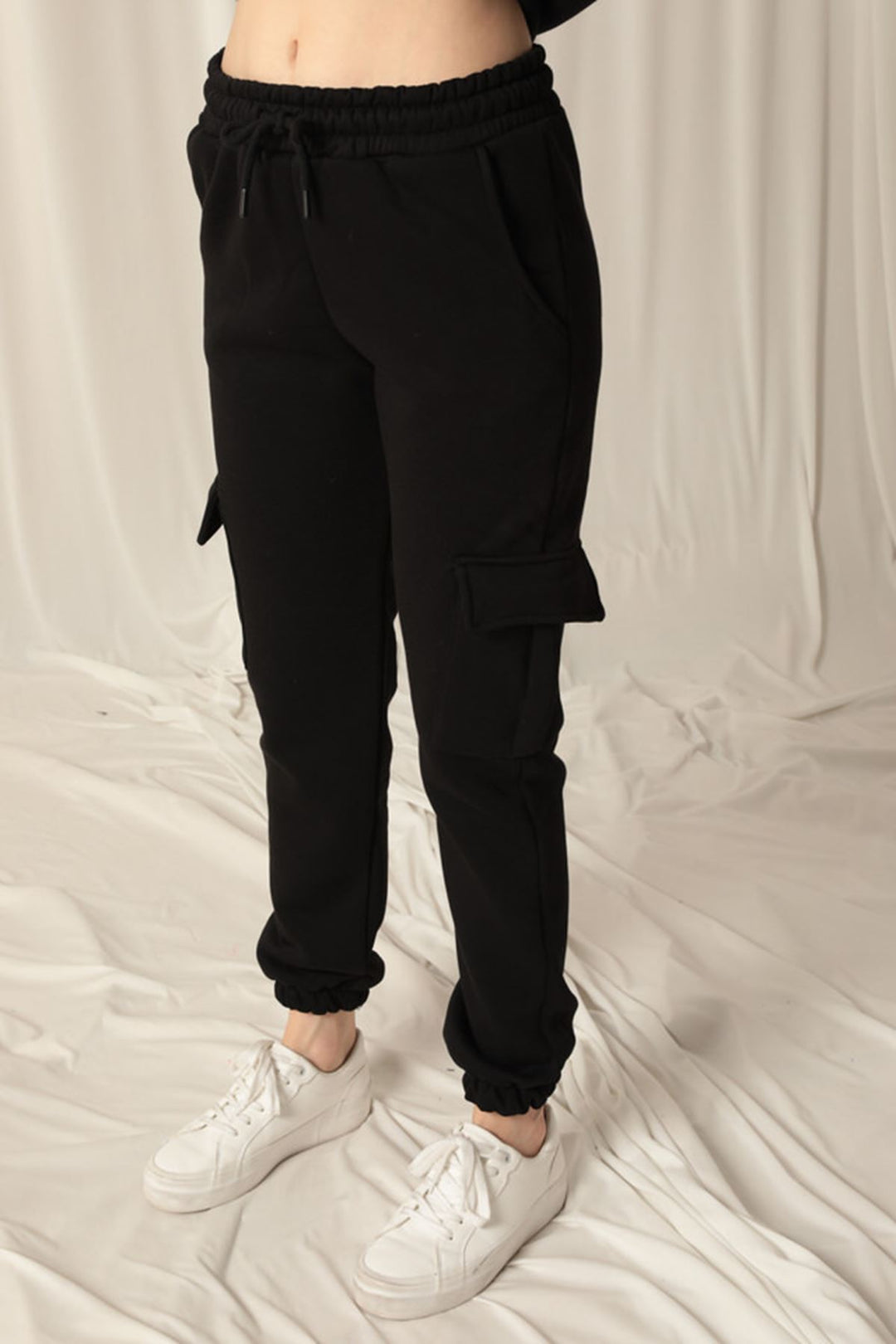 KKT Three Thread Elastic Women's Black Tracksuit - Alès