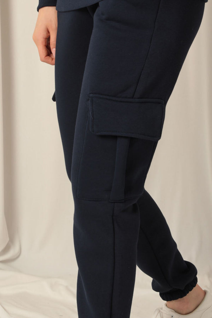 KKT Three Thread Elastic Women's Navy Blue Tracksuit - Prattville