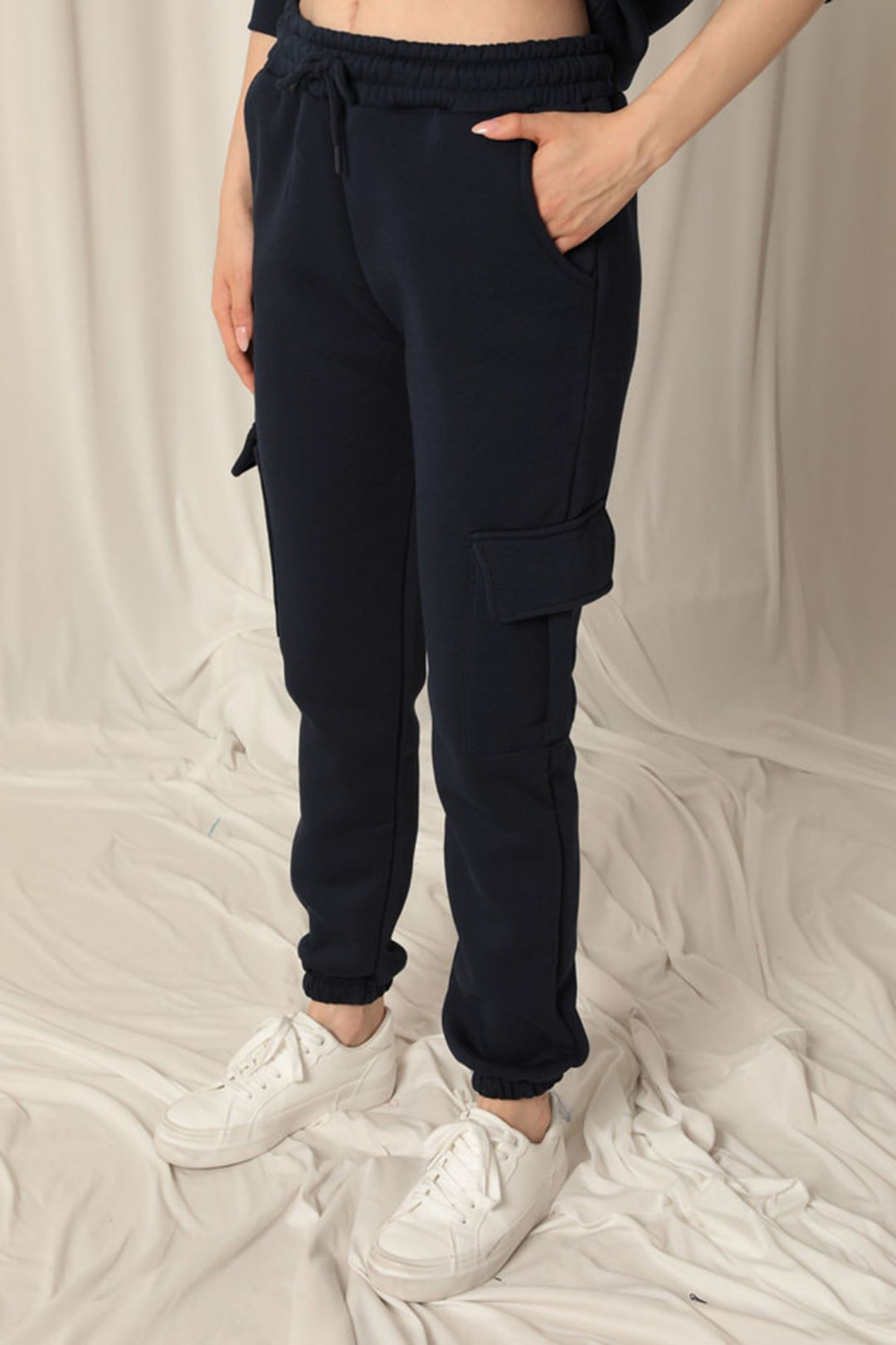 KKT Three Thread Elastic Women's Navy Blue Tracksuit - Prattville