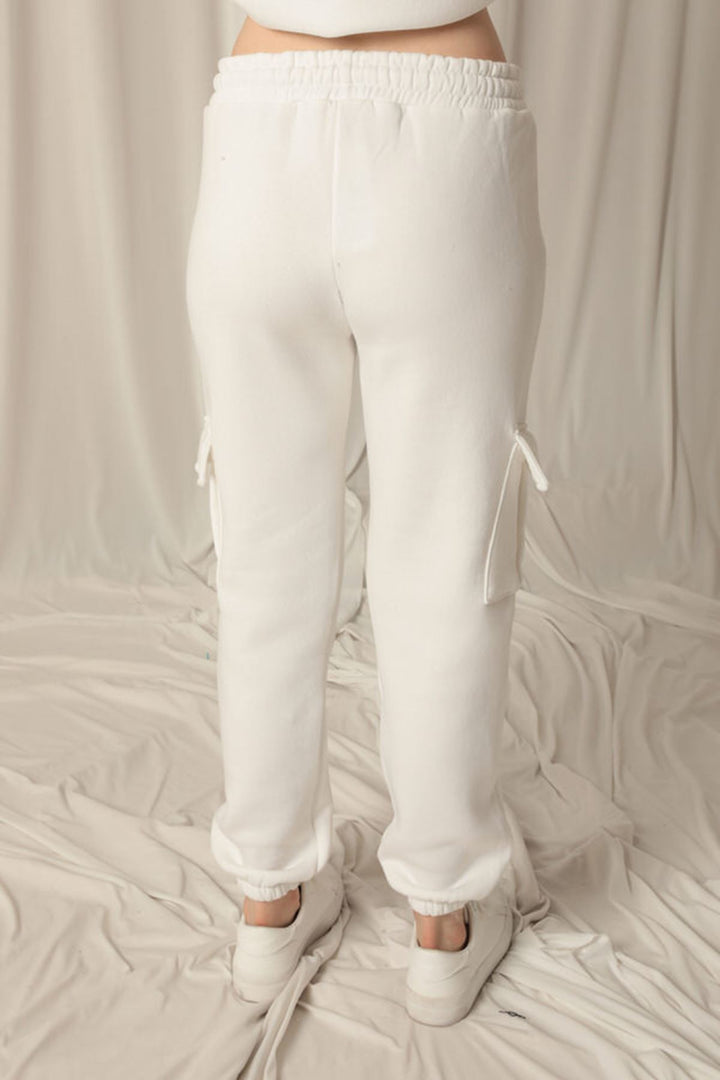 KKT Three Thread Elastic Women's Ecru Tracksuit - Corsico