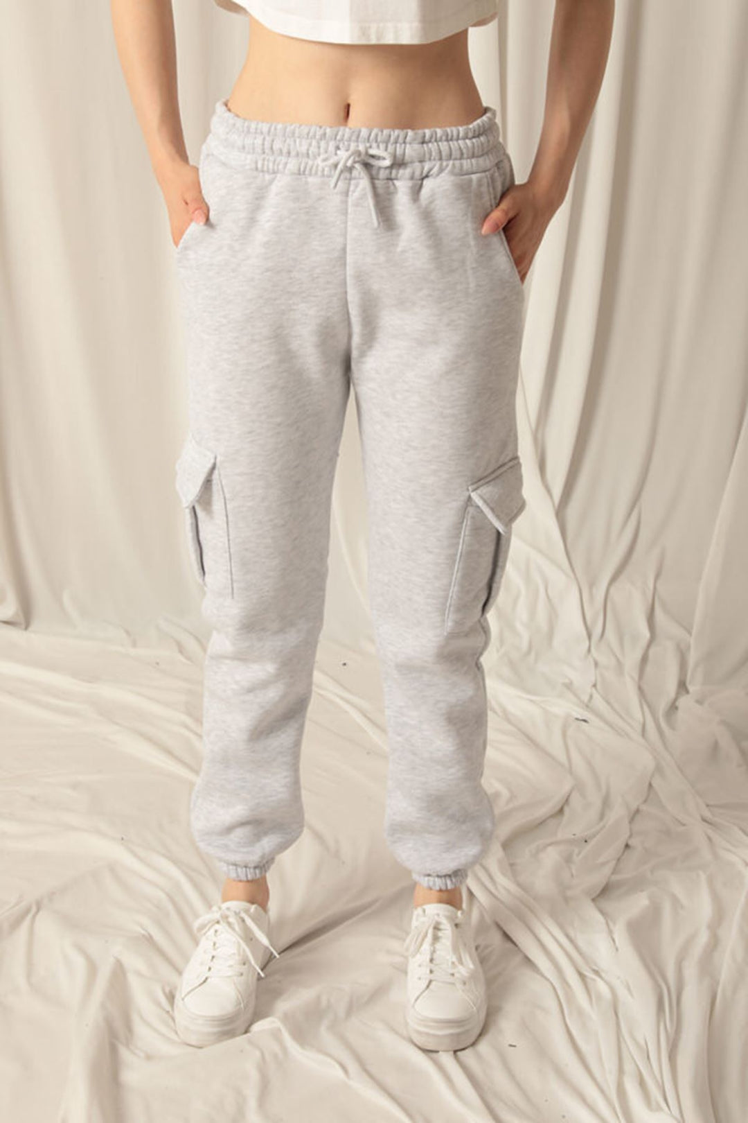 KKT Three Thread Elastic Women's Light Gray Tracksuit - Kerch