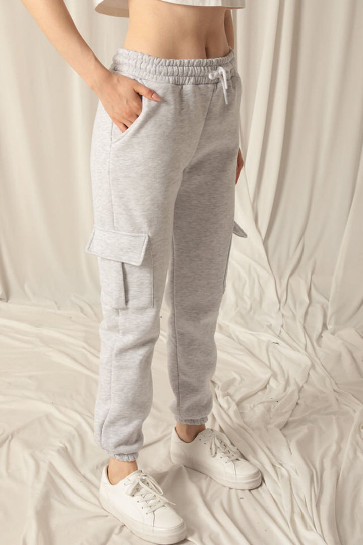 KKT Three Thread Elastic Women's Light Gray Tracksuit - Kerch