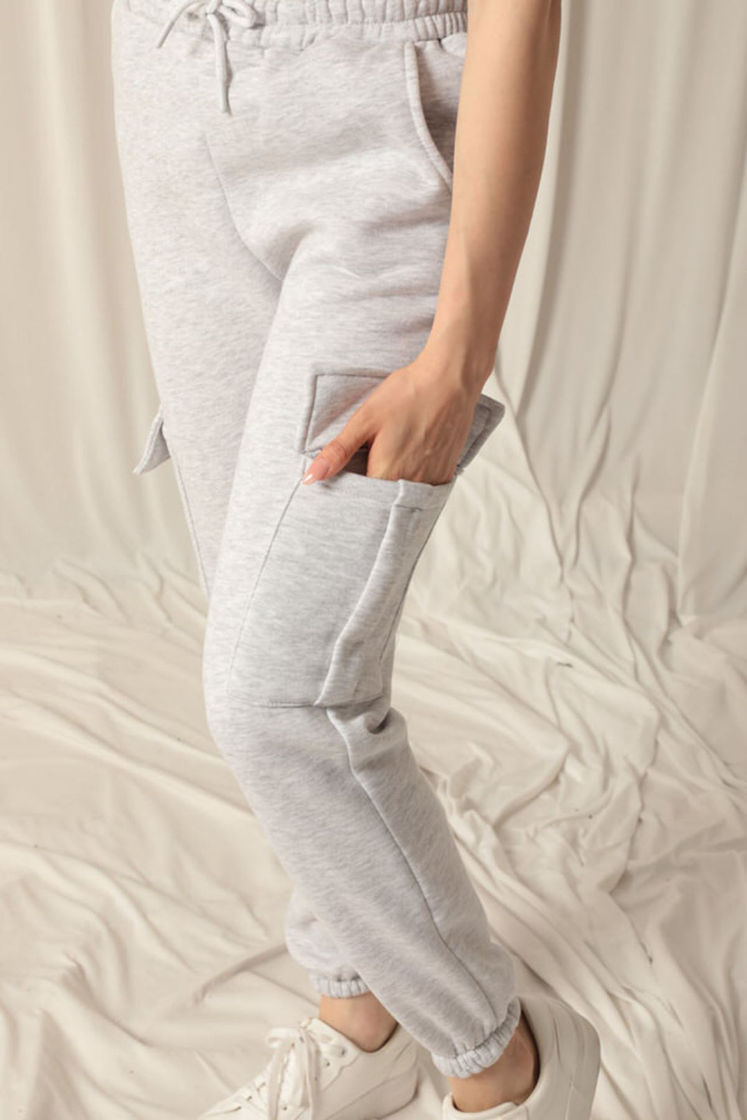 KKT Three Thread Elastic Women's Light Gray Tracksuit - Kerch