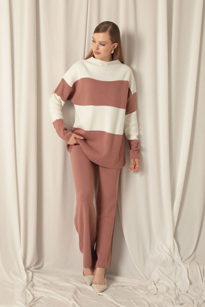 KKT Knitwear Fabric Women's Rose Dusty Suit - Nîmes