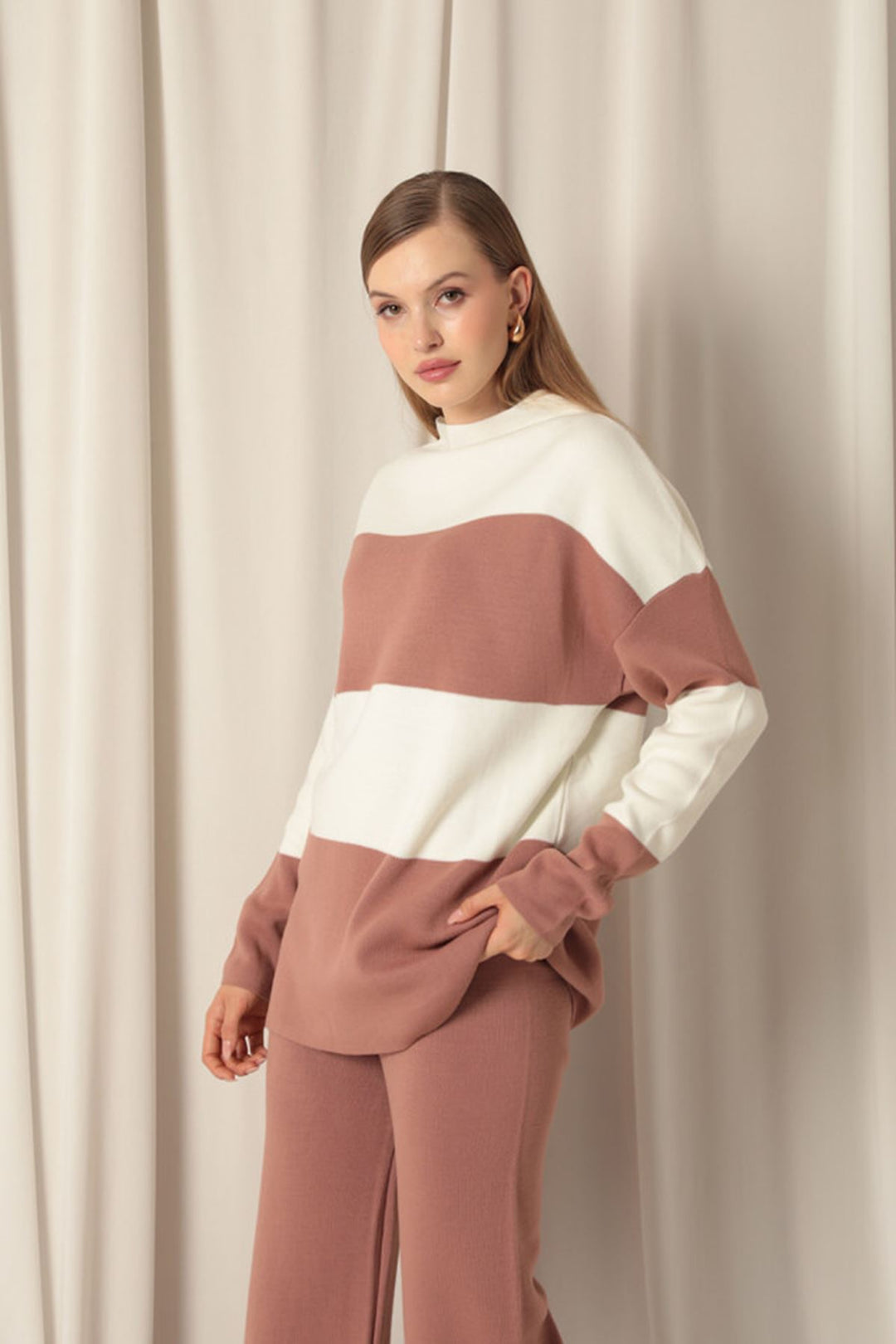 KKT Knitwear Fabric Women's Rose Dusty Suit - Nîmes