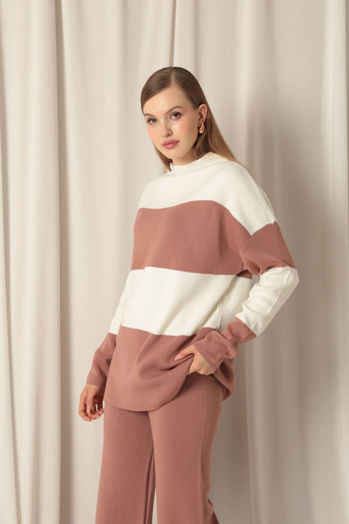 KKT Knitwear Fabric Women's Rose Dusty Suit - Nîmes