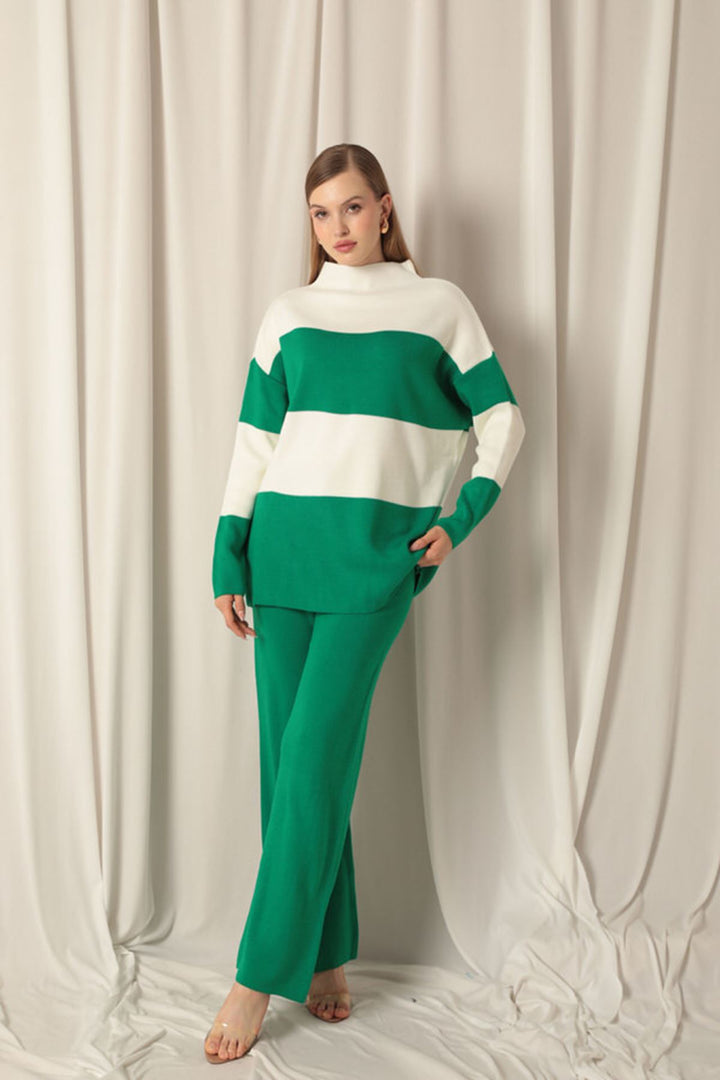 KKT Knitwear Fabric Women's Green Suit - Horsham