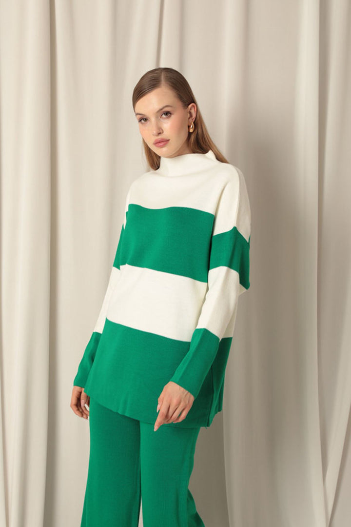 KKT Knitwear Fabric Women's Green Suit - Horsham
