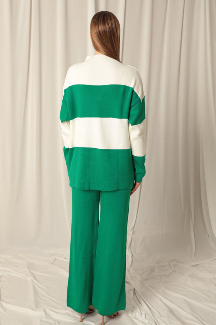 KKT Knitwear Fabric Women's Green Suit - Horsham