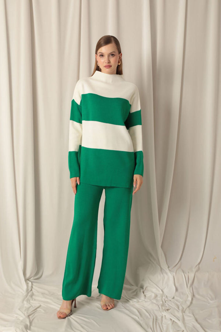 KKT Knitwear Fabric Women's Green Suit - Horsham