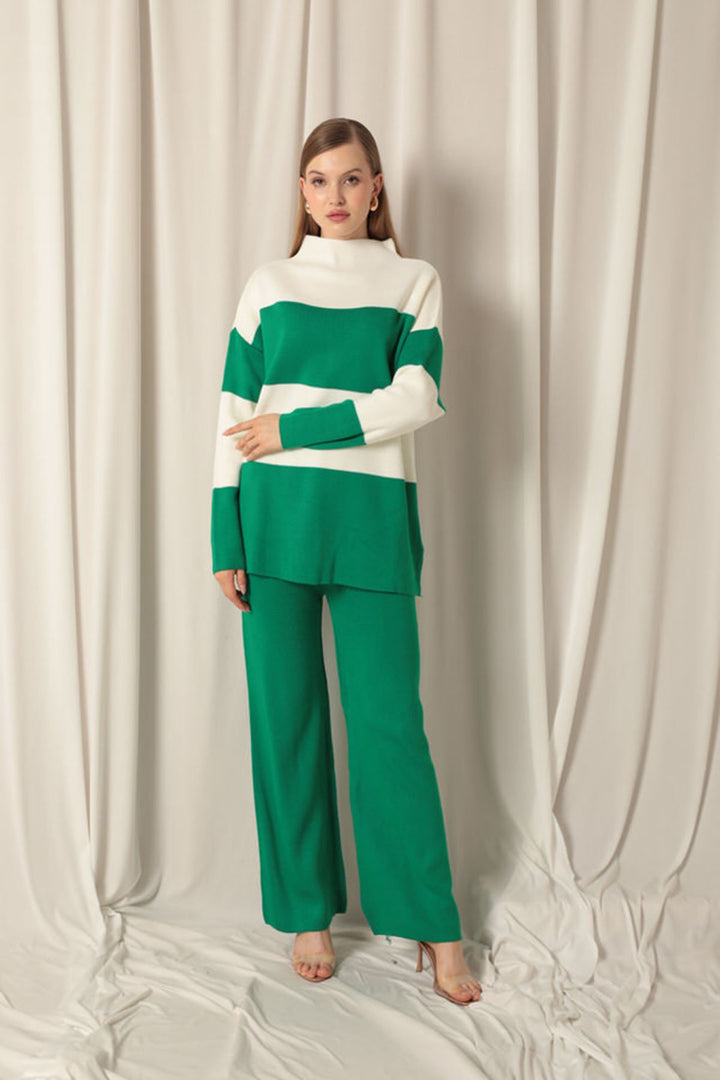 KKT Knitwear Fabric Women's Green Suit - Horsham