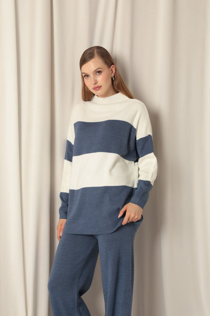 KKT Knitwear Fabric Women's Indigo Suit - Sorel-Tracy