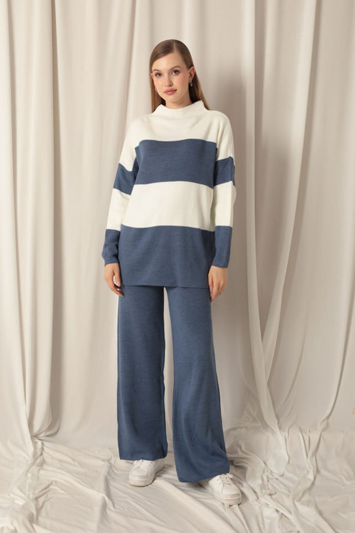 KKT Knitwear Fabric Women's Indigo Suit - Sorel-Tracy