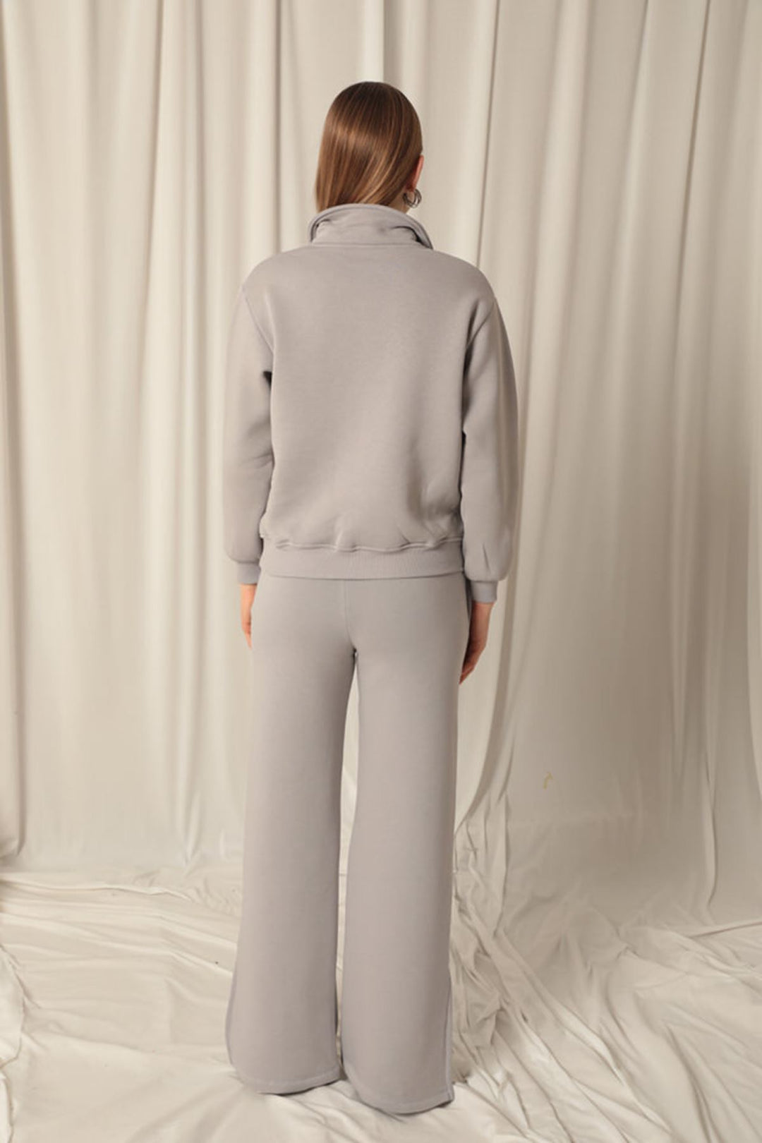 KKT Women's Wide Leg Dark Grey Tracksuit - Kalamazoo