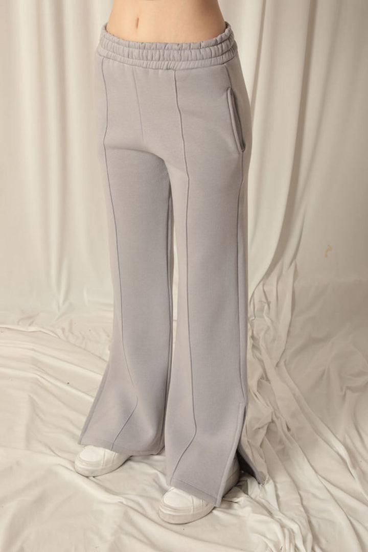 KKT Women's Wide Leg Dark Grey Tracksuit - Kalamazoo