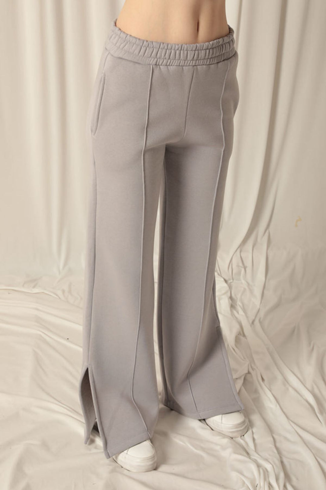 KKT Women's Wide Leg Dark Grey Tracksuit - Kalamazoo