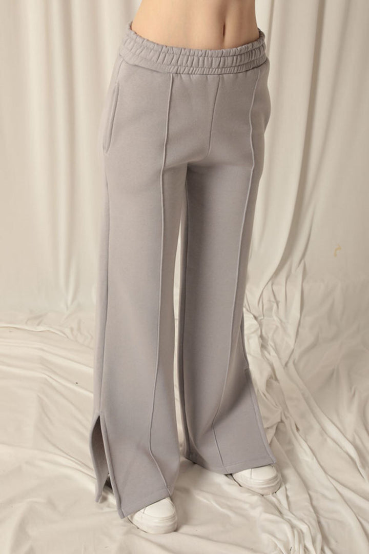 KKT Women's Wide Leg Dark Grey Tracksuit - Kalamazoo